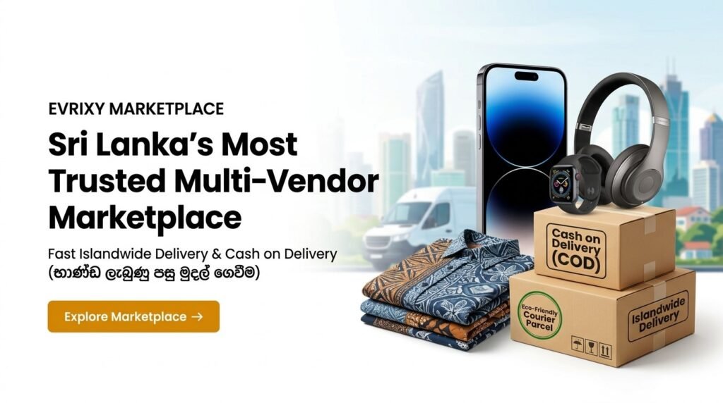 Evrixy local marketplace and cash on delivery banner